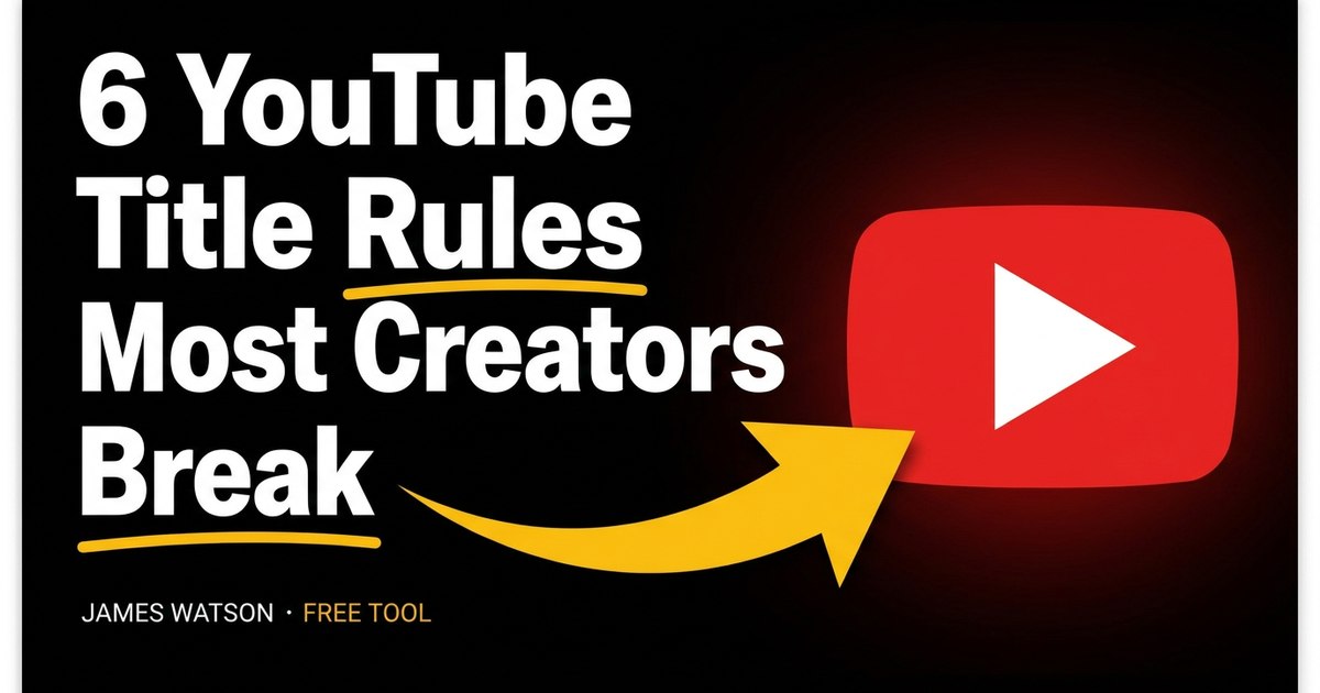 6 YouTube Title Rules Most Creators Break