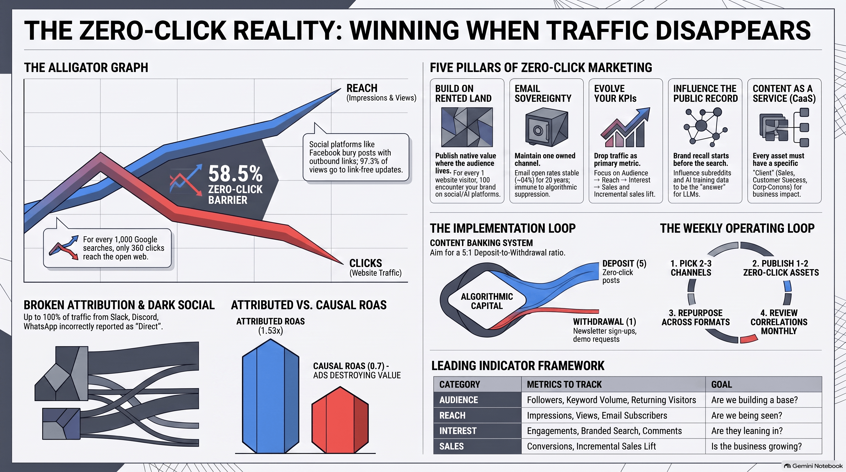 Zero Click Marketing infographic